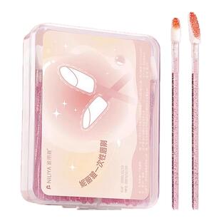 一次性唇刷棒植绒口红刷多功能便携化妆师专用唇膏唇釉棉签清洁棒