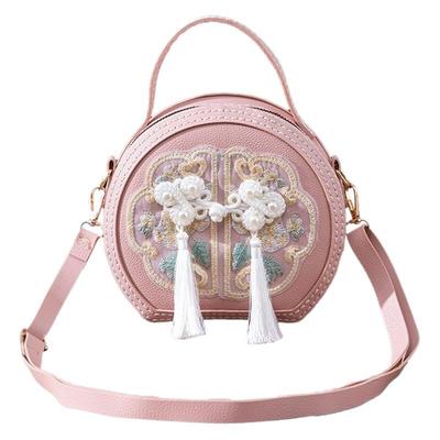 手工diy编织刺绣包包斜跨包