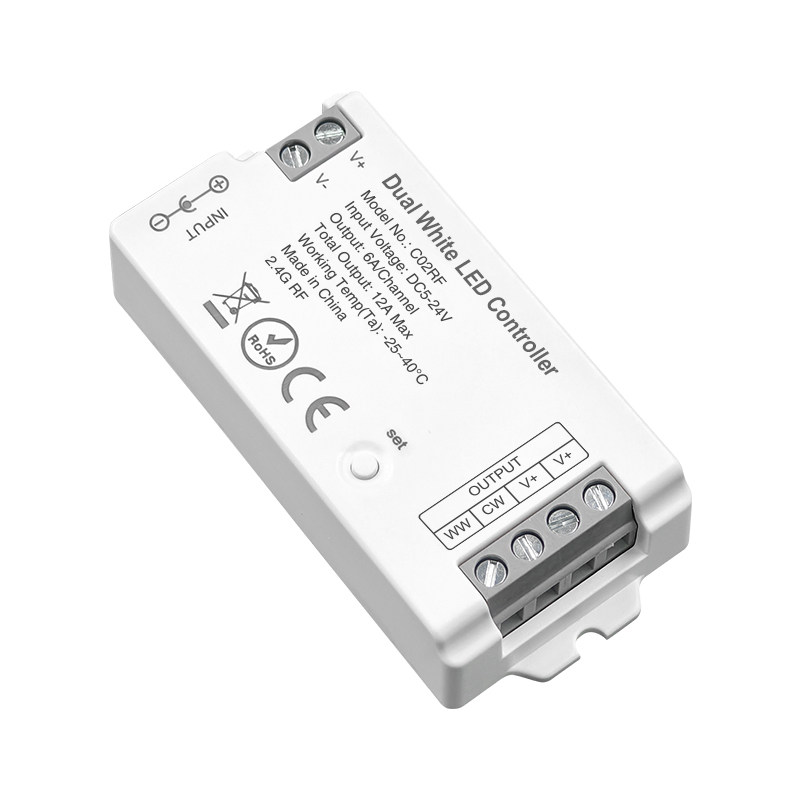 2.4G无线接收器调光双色温灯带