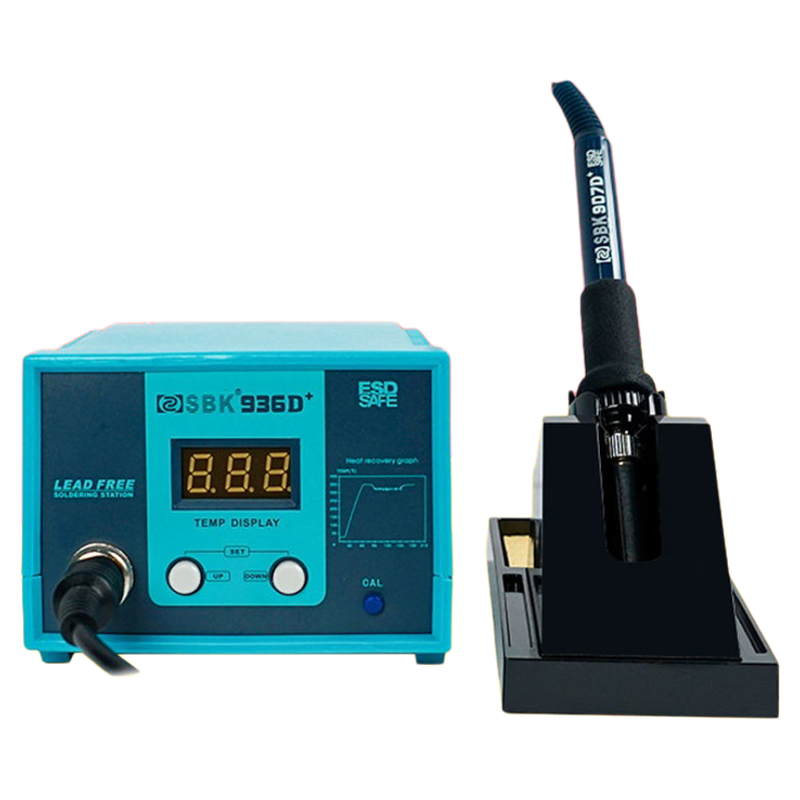 深圳白光电烙铁SBK936b恒温可调温焊台936D数显电焊台焊笔焊枪