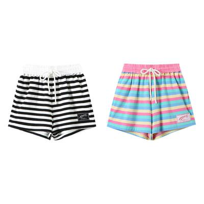 ANDREAMARTIN条纹抽绳休闲短裤