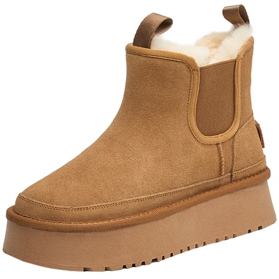 XUELUOWEI雪地靴厚底切尔西靴