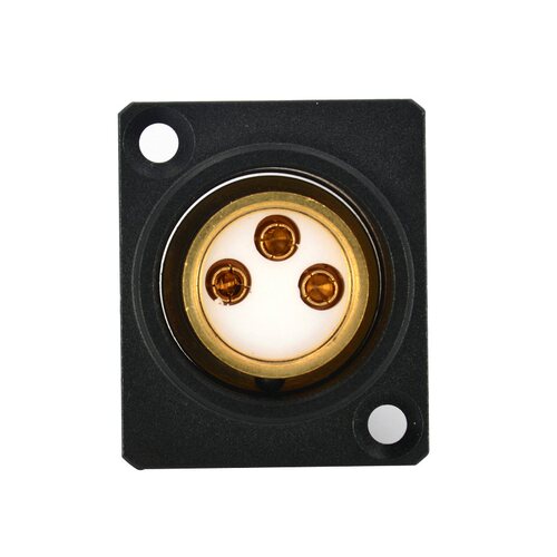 EIZZ三芯卡侬母座 XLR平衡头 卡龙信号座 话筒音响音频座 EZ-108F