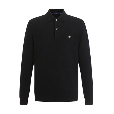 LONDA伦德马男士商务翻领羊毛衫