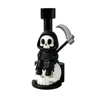 创意显卡支架手办死神镰刀骷髅支撑架显卡装饰摆件海景房电脑支架