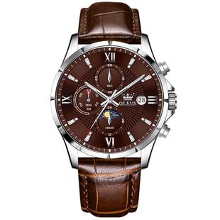 瑞士欧利时手表男款男士机械表正品新款多功能夜光防水石英腕表