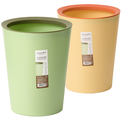 茶花垃圾桶客厅厨房卫生间无盖