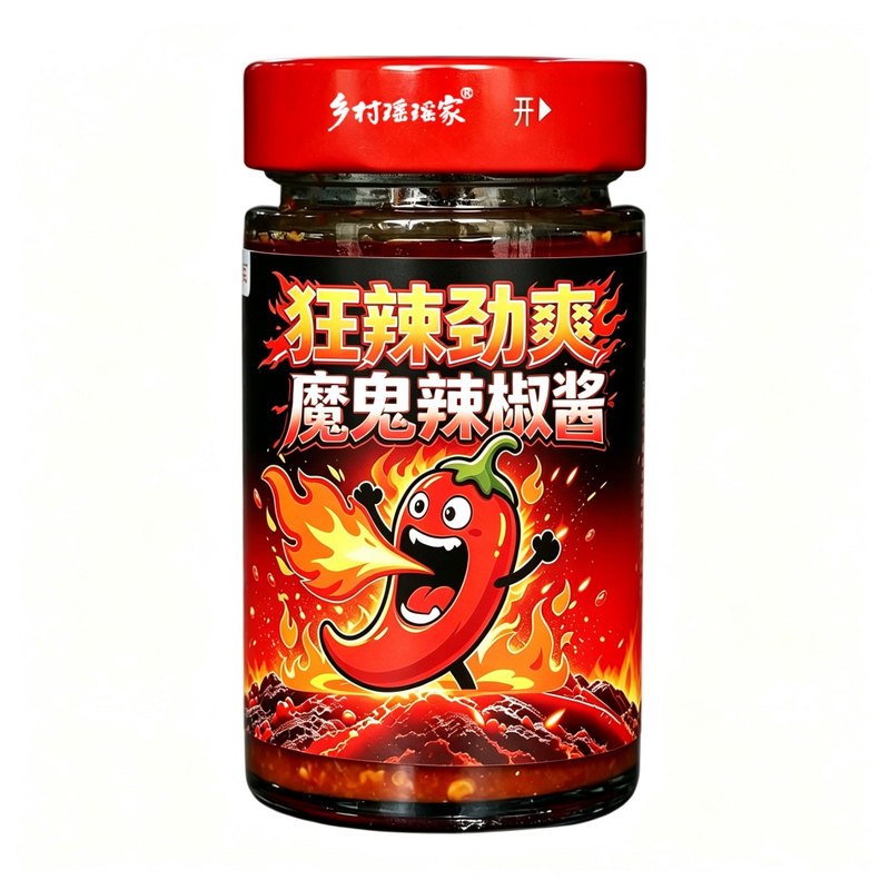 狂辣劲爽魔鬼辣酱拌饭拌面涮涮辣