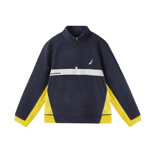 NAUTICA/诺帝卡儿童摇粒绒卫衣双面抓绒加厚外套男童女童秋冬内搭
