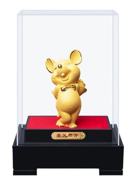 绒沙金保险公司汽车鼠年工艺品