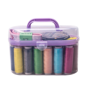 针线盒套装家用迷你针线包手缝线手提便携缝补阵线工具收纳盒包邮