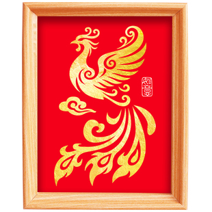 非遗劳动节手工金箔画diy材料送妈妈礼物烧箔装饰画团建活动定制