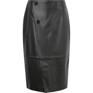 【折扣】HALFBOY女士流行时尚皮革半身裙