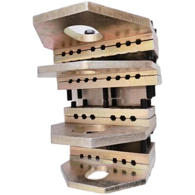 钢丝绳夹板电梯通力防滑加厚6槽8槽10毫米提绳收放夹紧一体夹绳器