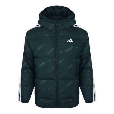 adidas阿迪达斯冬季新款三条纹保暖连帽运动男大童羽绒服 KC5921