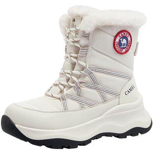 骆驼熔岩雪地靴女防水防滑2025冬季新款棉鞋东北防寒加厚保暖靴子