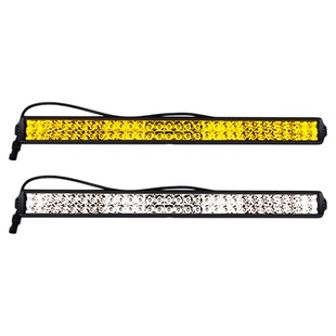 适用福特游骑侠ranger改装LED中网射灯前杠长条灯前脸装饰氛围灯