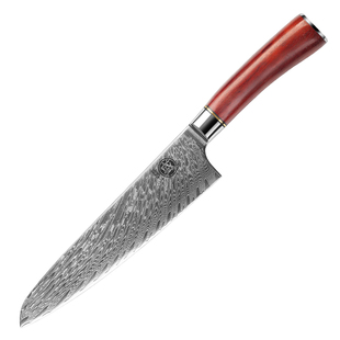 三本盛日本进口主厨刀大马士革菜刀家用日式牛刀寿司刀料理刀VG10