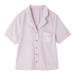 SNIDEL HOME春夏款舒适条纹波点开衫短袖睡衣SHCT232077