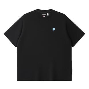 FILA FUSION斐乐潮牌官方情侣款男凉感短袖2026夏新款宽松T恤女子