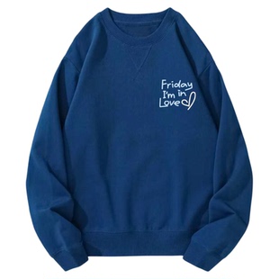 NotToday|周五我又可以了 原创秋冬圆领纯棉卫衣韩系宽松男女同款