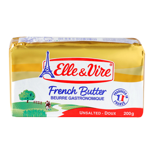 法国进口爱乐薇铁塔动物黄油块烘焙家用做面包曲奇饼干煎牛排专用