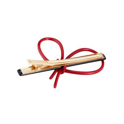 AJIDOU阿吉豆发夹红色小巧鸭嘴夹高弹力小巧发饰牢固不滑落侧边夹