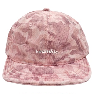 BEAMLIFE26SS夏季洗水棒球帽子男女树枝迷彩软顶鸭舌短檐帽子夏潮