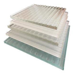 厂家水晶水立方超白金碧莎大小灯芯木纹火焰金元压花钢化玻璃定制