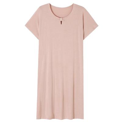 夏季女士莫代尔棉薄款睡裙中长款