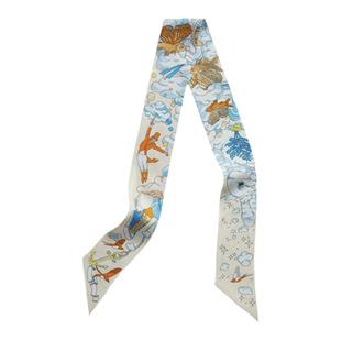 包包手柄绑带丝巾18姆米真丝长条桑蚕丝带我的云间万象飘带小丝巾