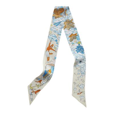 包包手柄绑带丝巾18姆米真丝长条桑蚕丝带我的云间万象飘带小丝巾