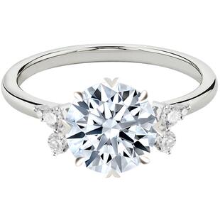 【培育】星星河圆钻婚戒CVD培育钻石戒指 大克拉婚戒小李子推荐