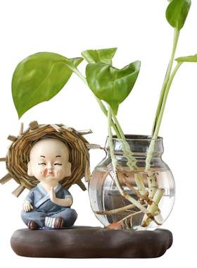 绿萝水培花盆器皿花瓶透明