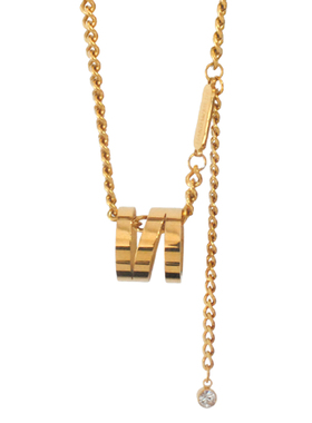 圆圈街头嘻哈风粗链条流苏吊坠