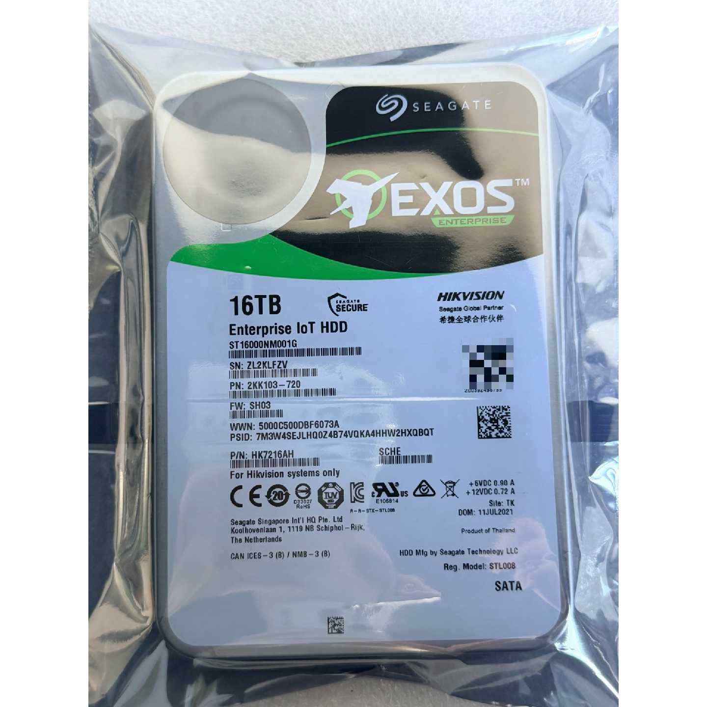 希捷16T企业级硬盘 型号ST16000NM001G图片