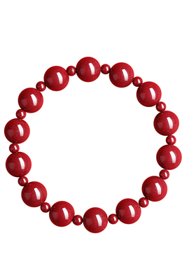 叙宫廷朱砂红色本命年女款手链