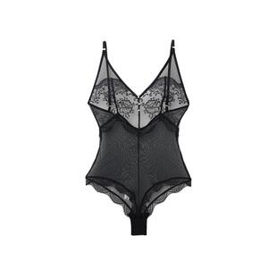 Intimissimi意舒漫性感纯欲辣妹打底衣蕾丝波点连体衣BOD2584