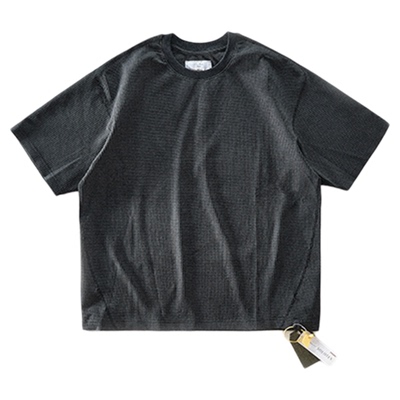 短袖简约百搭棉男女同款华夫格