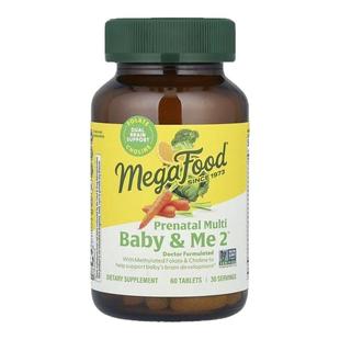 MegaFood产前多营养素母婴营养片铁孕妇复合维生素B12B6D3母婴健