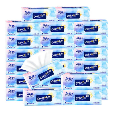 洁柔100抽3层面巾纸餐巾纸