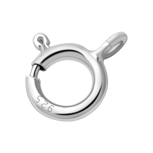 925纯银扣项链锁扣手链扣连接扣弹簧吊坠扣头配件链子万能扣环