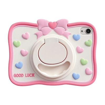 日韩粉蝴蝶结爱心适用苹果平板壳