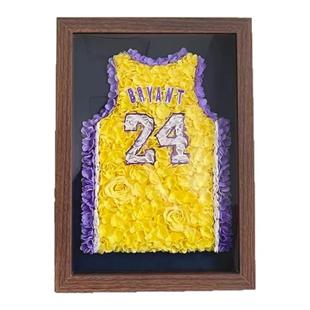 永生花球衣礼物科比梅西足球NBA送男朋友生日礼物520礼品相框摆件
