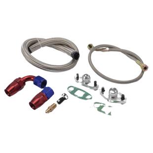 适用于丰田1JZ 2JZGTE汽车改装涡轮增压器供油管路套件带AN10底座