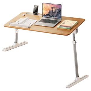 雪奈儿床上桌可移动升降实木电脑桌飘窗工作台卧室懒人膝上折叠学习书桌客厅沙发边几小桌子2025新款现代简约