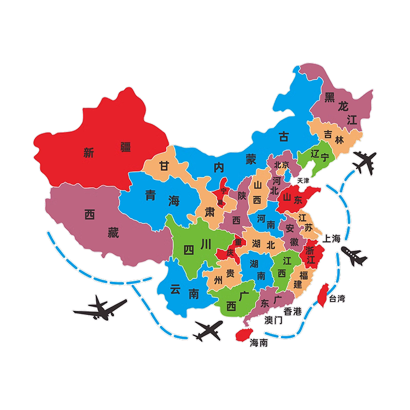世界地图墙面装饰墙贴