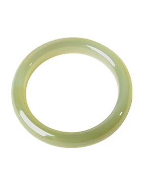 凤飞凰和田玉55mm冰透玉镯女款