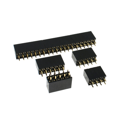 双排座双排针插座 双排母母座2.54MM间距2*2P/3/4/5/8/10/20-40P