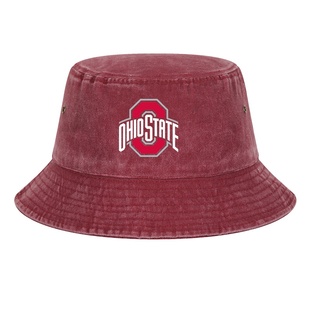 美国俄亥俄州立大学可定制名校logo图案户外复古男女渔夫帽情侣款